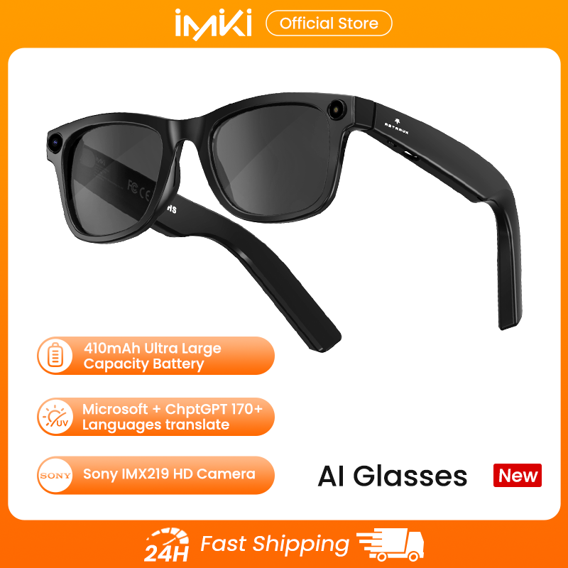 Photography Unit - IMIKI KI-Smart-Brille mit 4K 800W Kamera,