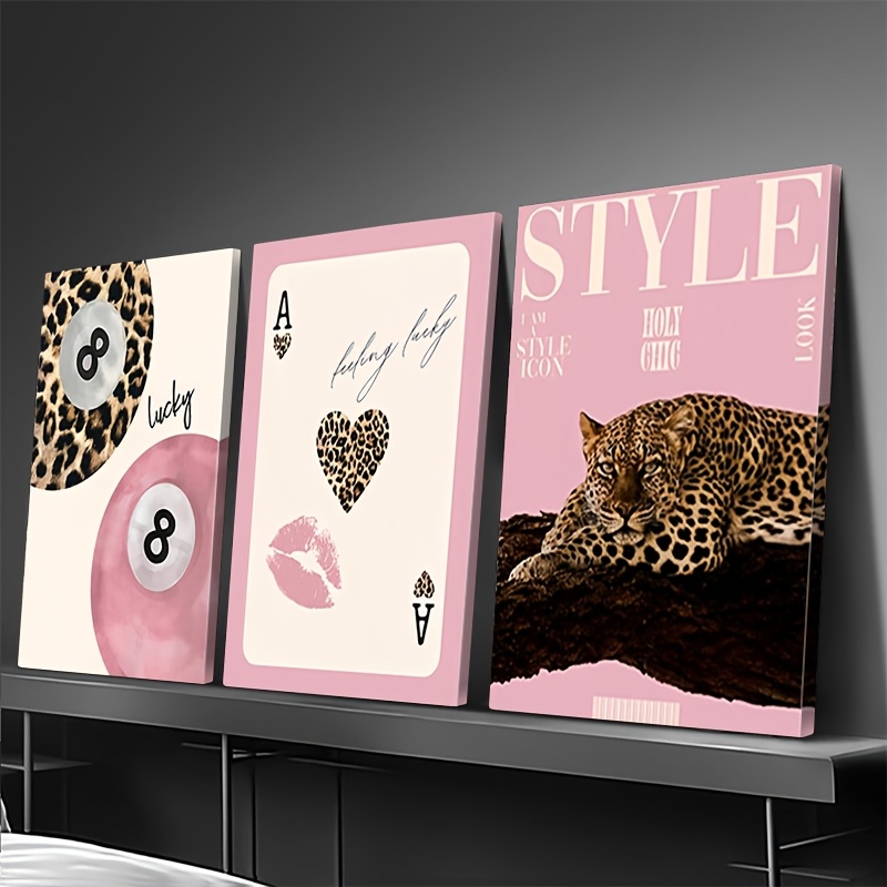 3-teiliger Leoparden-Geparden- – Photography Design Bewertung und Preis